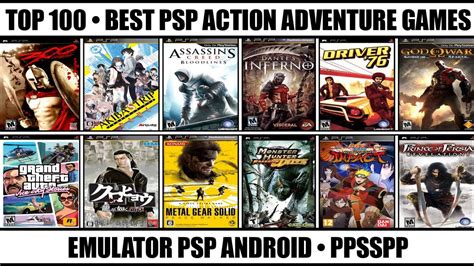 Top 100 Best Action Adventure Games For PSP | Best PSP Games | Emulator ...