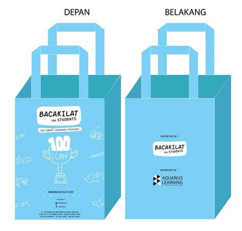 Design Layout Goody Bag For Bacakilat For Students -Aquarius Learning ...