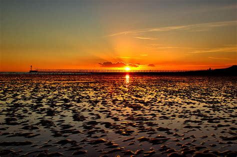 Sunset at Littlehampton Beach Photograph by Sophie Badman - Pixels