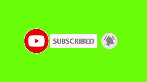 1. Green Screen Subscribe Button (No Copyright) - YouTube