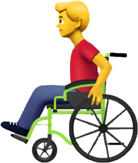 Emoji Disability Wheelchair Man Freetoedit Clipart - Full Size Clipart ...