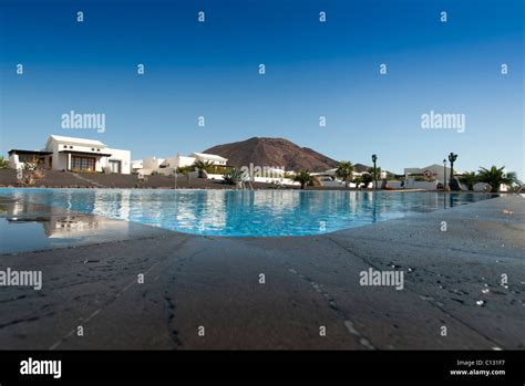 villas with swimming pool Playa Blanca Lanzarote Stock Photo - Alamy