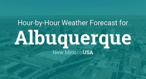 Hourly forecast for Albuquerque, New Mexico, USA