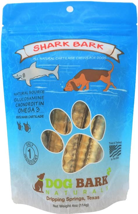 DOG BARK NATURALS Shark Bark Dog Treats, 4-oz bag - Chewy.com