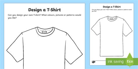 Blank T-Shirt Template - Twinkl (teacher made) - Twinkl