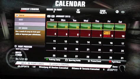 Fight Night Champion LEGACY MODE Calendar Bug/Glitch - YouTube