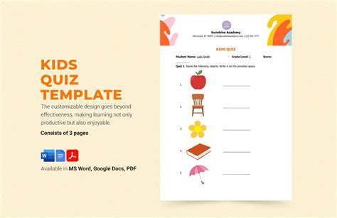 Quiz Templates in Google Docs - FREE Download | Template.net