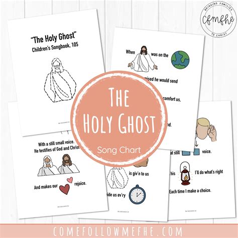 The Holy Ghost Song Chart | Etsy