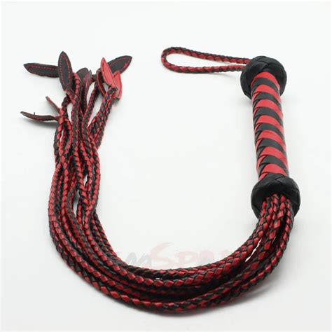 75cm long rea leather whip flogger, handmade horse whip, horse racing ...