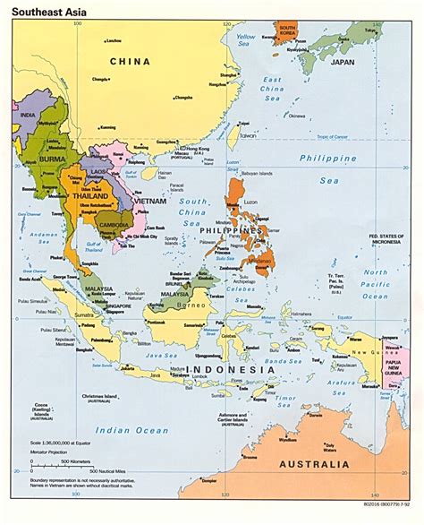 Southeast Asia Political Map - Full size | Gifex