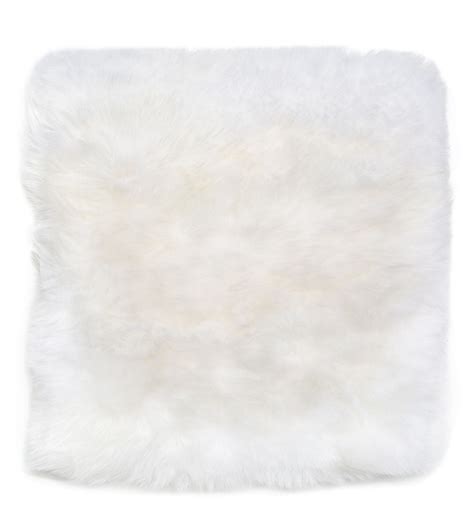 Sheepskin Seat Pad | White / Ivory Sheepskin Chair Pad | SheepskinShop.com