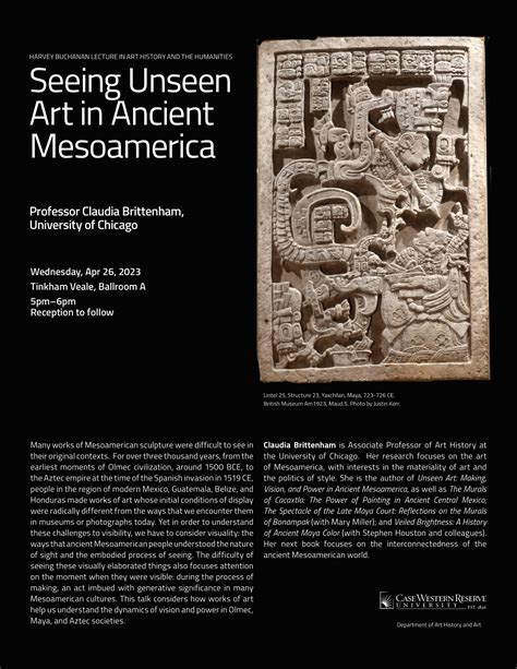 Seeing Unseen Art in Ancient Mesoamerica, April 26, 5 PM – Department ...