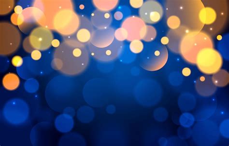 Blurred Bokeh Light on Dark Blue Background 6878957 Vector Art at Vecteezy