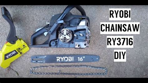 How to Take Apart & Clean Ryobi Chainsaw + Replace Chain | RY3716 16 ...