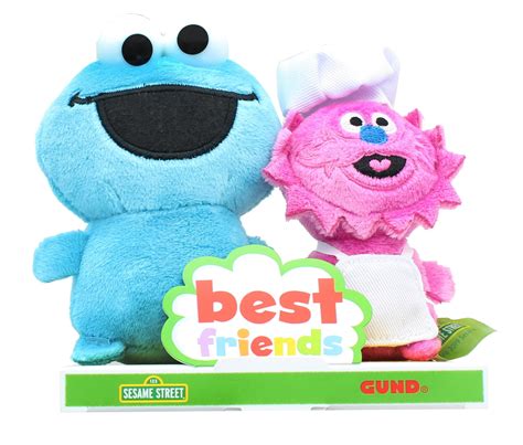 Sesame Street Best Friends 4 Inch Plush Set | Cookie Monster and Gonger ...