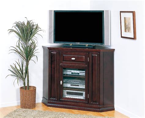 15 Best Ideas Black Wood Corner Tv Stands