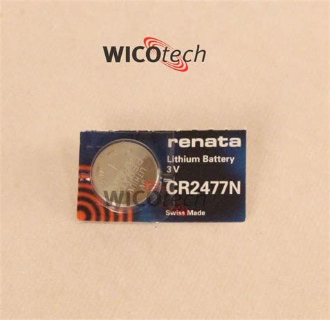 Battery Renata CR2477N 3V Lithium CR2477N NEG Micon Spares