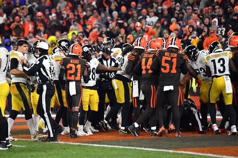 Browns-Steelers: NFL Players React To Fight Sparked By, 42% OFF