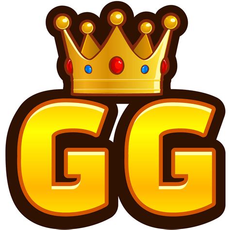 Golden Crown Emote with GG Written Underneath 23061110 Vector Art at ...