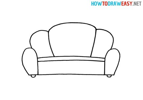 How to Draw a Couch | Step by Step Drawing Tutorial