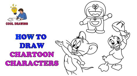 How to draw cartoon characters | How to draw cartoons | Cartoon drawing ...