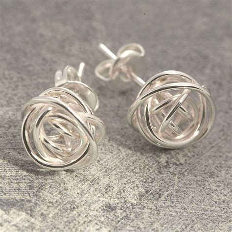 Nest Stud Sterling Silver Earrings By Otis Jaxon