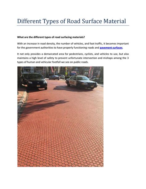 Different Types of Road Surface Material by Pavement Surface Coatings ...