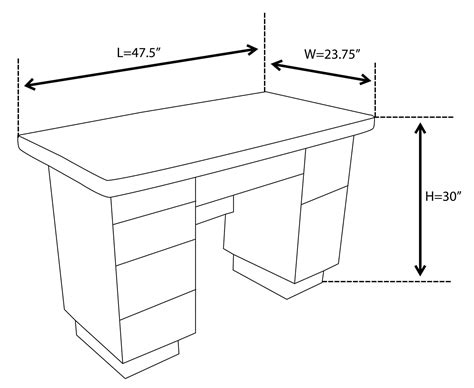 662a-1202 office table dimension | Furniture Manila