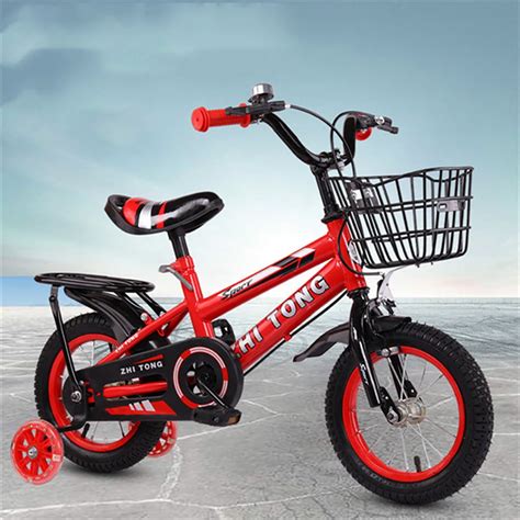 12/16 inch Kids Bike Boys Girls Freestyle Bicycle with Training Wheels ...