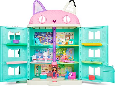 Gabby’s Dollhouse, (over 2ft )15-Piece Purrfect Dollhouse with Sounds ...