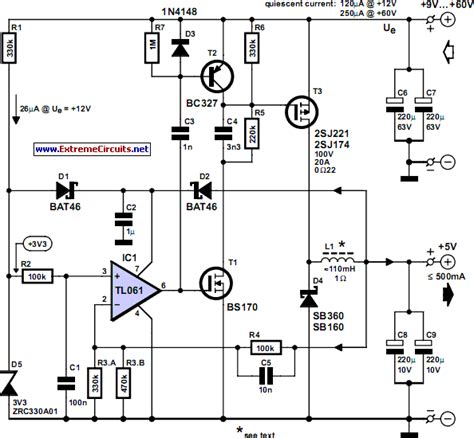 Low-Loss Step Down Converter Circuit Diagram