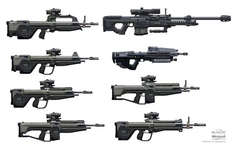 Battle Rifle Concepts + Sniper Rifle & Assault Rifle Sci Fi Weapons ...