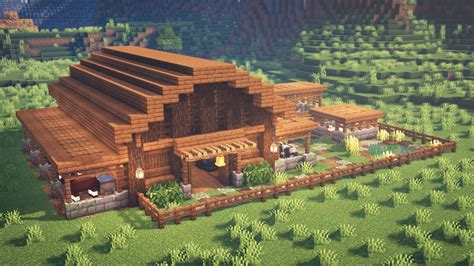 Minecraft | How to Build a Barn for Animals - YouTube