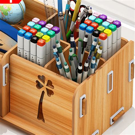 Wooden Pen Holder Pen Organizer for Desk Desktop Stationery - Etsy