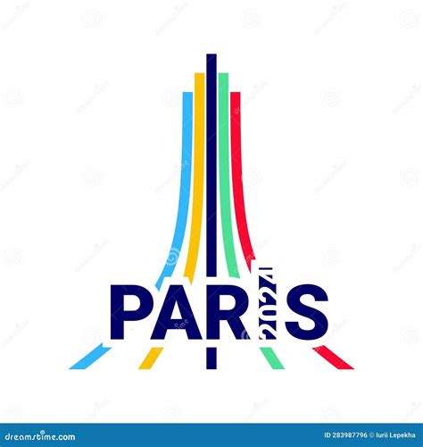 Paris 2024 Olympics. Logo for the Olympics. Vector Illustration ...