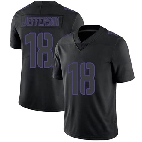 Vikings Justin Jefferson Legend Black Impact Jersey – US Sports Nation