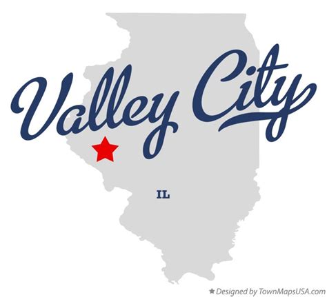 Map of Valley City, IL, Illinois