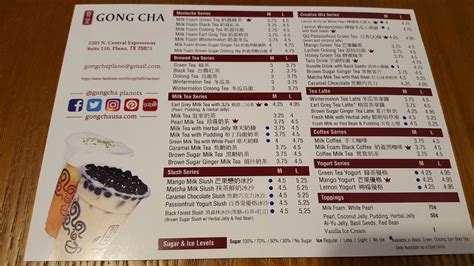 Gong Cha Menu Malaysia