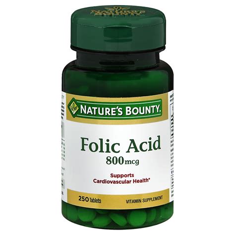 【一部予約販売】 Nature's Blend Nature`s Folic Acid 1000mcg Tablets 100 Count 6 ...