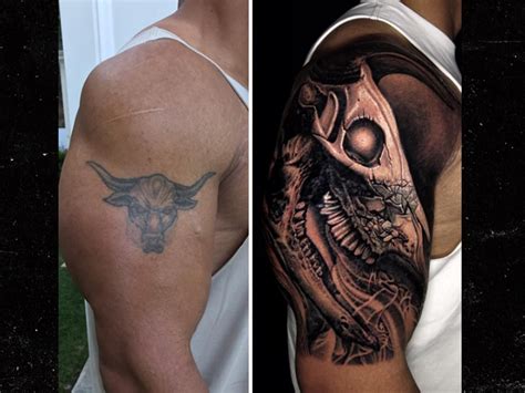 The Rock Tattoo Brahma Bull