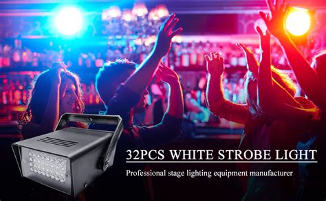 Amazon.com: Disco Strobe Light for Party 32 Led Mini Strobes Lights for ...