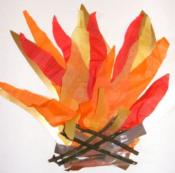 Tissue Paper Bonfire | Fun Family Crafts