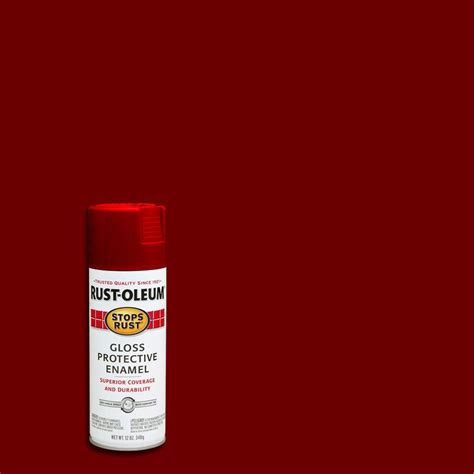 Rust-Oleum Stops Rust 12 oz. Protective Enamel Gloss Sunrise Red Spray ...