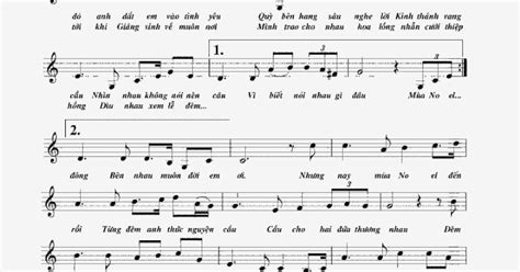 Kho sheet nhạc của PianoFingers.vn: Sheet nhạc "Hai mùa Noel"