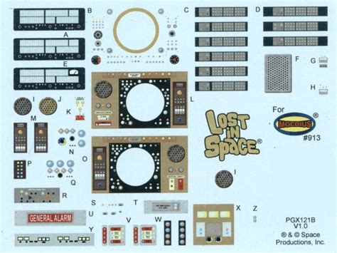 Lost In Space Jupiter 2 II 18 Photoetch & Decal Set Model Kit Lost In ...