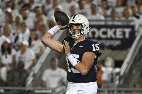 Drew Allar shines in No. 7 Penn State's opening 38-15 victory over West ...