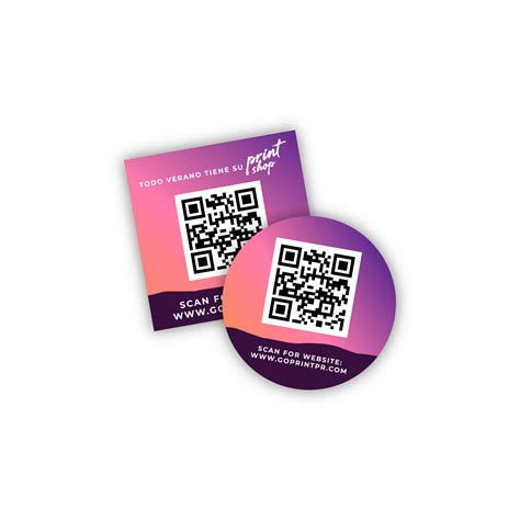 QR Code Stickers - GoPrint PR