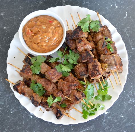 Indonesian Satay with Peanut Sauce. Find the recipe at http://www ...