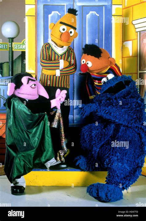 SESAME STREET, Count von Count, Bert, Ernie, Cookie Monster, 1969 ...