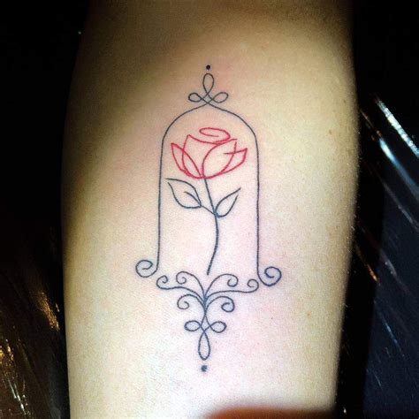 71 Cool Beauty and the Beast Rose Tattoo Ideas [2024 Guide] | Beauty ...